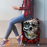 Dia De Muertos Luggage Cover Day Of The Death Rose Skull - Wonder Print Shop