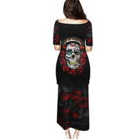 Dia De Muertos Puletasi Day Of The Death Rose Skull - Wonder Print Shop