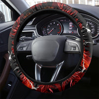 Dia De Muertos Steering Wheel Cover Day Of The Death Rose Skull - Wonder Print Shop
