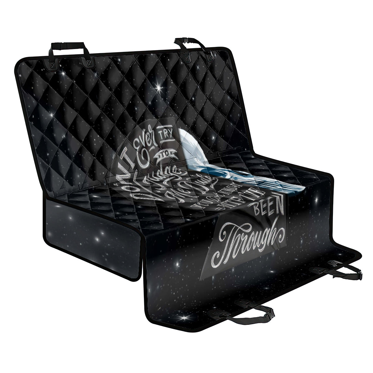 Sad Skull Back Car Seat Cover Don't Ever Try To Judge Me Dude - Wonder Print Shop