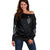 Sad Skull Off Shoulder Sweater Don't Ever Try To Judge Me Dude - Wonder Print Shop
