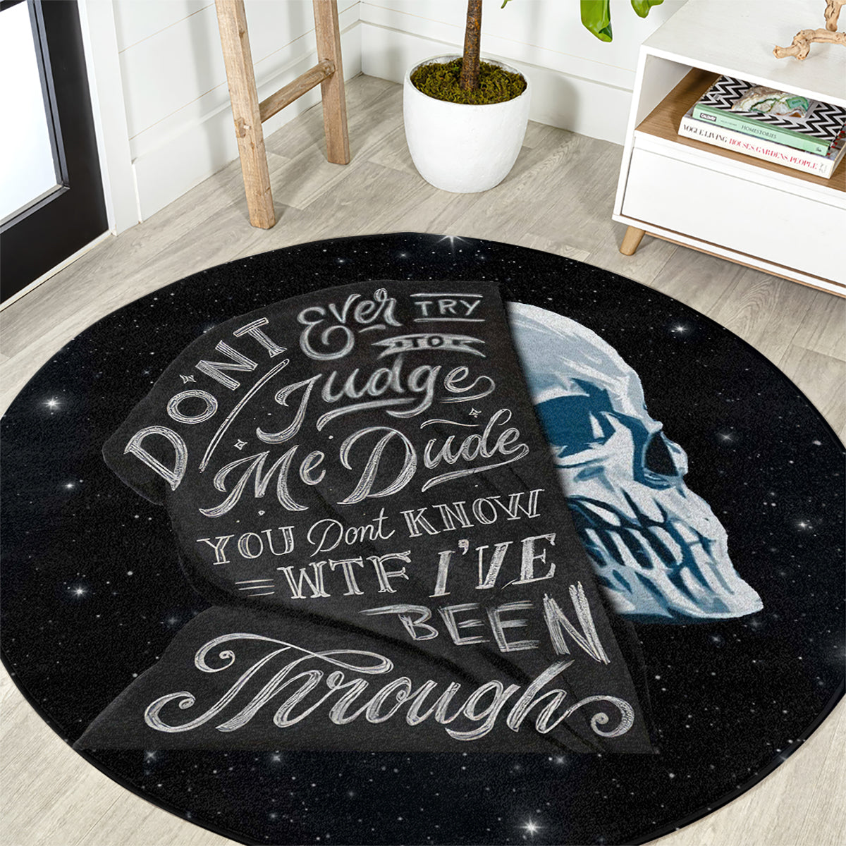 sad-skull-round-carpet-dont-ever-try-to-judge-me-dude