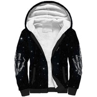 Sad Skull Sherpa Hoodie Don't Ever Try To Judge Me Dude - Wonder Print Shop