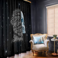 Sad Skull Window Curtain Don't Ever Try To Judge Me Dude - Wonder Print Shop