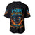 Double Fire Skull Baseball Jersey I Have 3 Side Quite Funny And The Side You Never Want To See - Wonder Print Shop