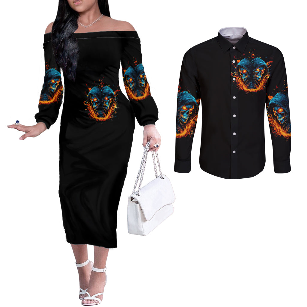 double-fire-skull-couples-matching-off-the-shoulder-long-sleeve-dress-and-long-sleeve-button-shirts-i-have-3-side-quite-funny-and-the-side-you-never-want-to-see