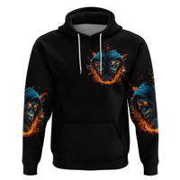 Double Fire Skull Hoodie I Have 3 Side Quite Funny And The Side You Never Want To See - Wonder Print Shop