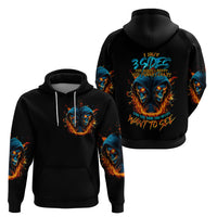 Double Fire Skull Hoodie I Have 3 Side Quite Funny And The Side You Never Want To See - Wonder Print Shop