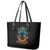 Double Fire Skull Leather Tote Bag I Have 3 Side Quite Funny And The Side You Never Want To See - Wonder Print Shop