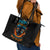 Double Fire Skull Leather Tote Bag I Have 3 Side Quite Funny And The Side You Never Want To See - Wonder Print Shop