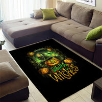 Pumpkin Skull Area Rug Drink Up Witches - Wonder Print Shop