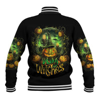 Pumpkin Skull Baseball Jacket Drink Up Witches - Wonder Print Shop