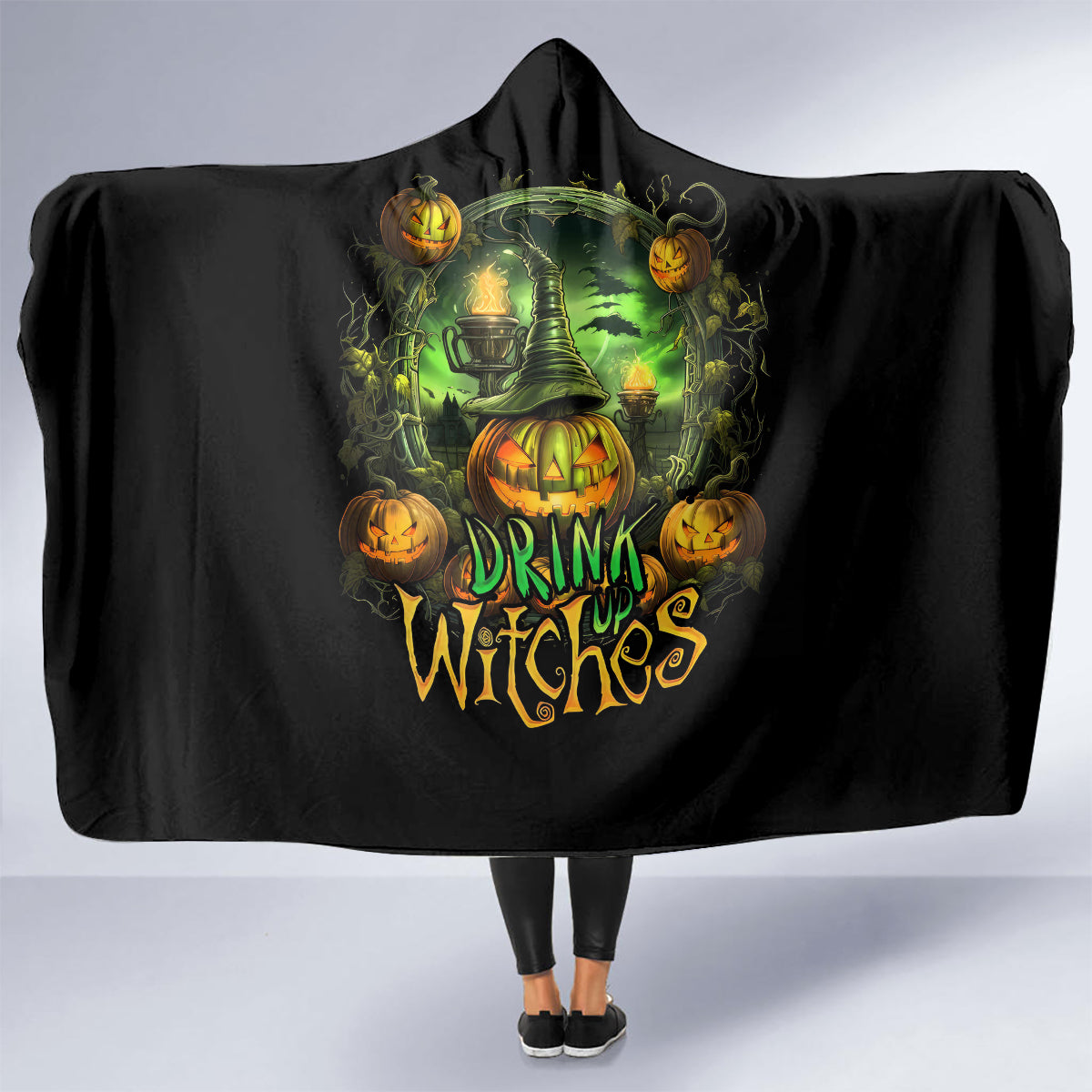 pumpkin-skull-hooded-blanket-drink-up-witches