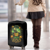 Pumpkin Skull Luggage Cover Drink Up Witches - Wonder Print Shop
