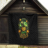 Pumpkin Skull Quilt Drink Up Witches - Wonder Print Shop