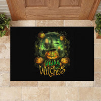 Pumpkin Skull Rubber Doormat Drink Up Witches - Wonder Print Shop