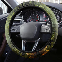Pumpkin Skull Steering Wheel Cover Drink Up Witches - Wonder Print Shop