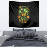 Pumpkin Skull Tapestry Drink Up Witches - Wonder Print Shop
