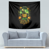 Pumpkin Skull Tapestry Drink Up Witches - Wonder Print Shop