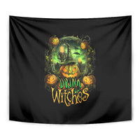 Pumpkin Skull Tapestry Drink Up Witches - Wonder Print Shop