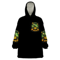 Pumpkin Skull Wearable Blanket Hoodie Drink Up Witches - Wonder Print Shop