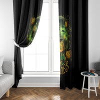 Pumpkin Skull Window Curtain Drink Up Witches - Wonder Print Shop