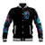 Flower Skull Baseball Jacket Hello Darkness My Old Friend - Wonder Print Shop
