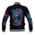 Flower Skull Baseball Jacket Hello Darkness My Old Friend - Wonder Print Shop