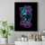 Flower Skull Canvas Wall Art Hello Darkness My Old Friend - Wonder Print Shop