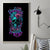 Flower Skull Canvas Wall Art Hello Darkness My Old Friend - Wonder Print Shop