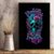 Flower Skull Canvas Wall Art Hello Darkness My Old Friend - Wonder Print Shop