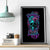 Flower Skull Canvas Wall Art Hello Darkness My Old Friend - Wonder Print Shop