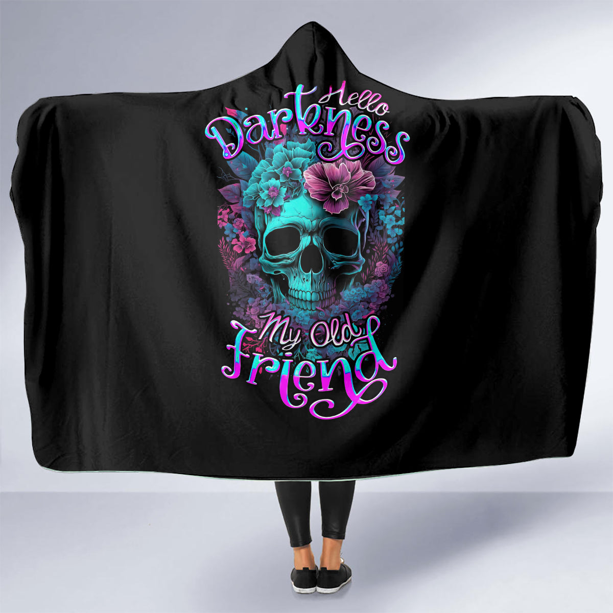 flower-skull-hooded-blanket-hello-darkness-my-old-friend