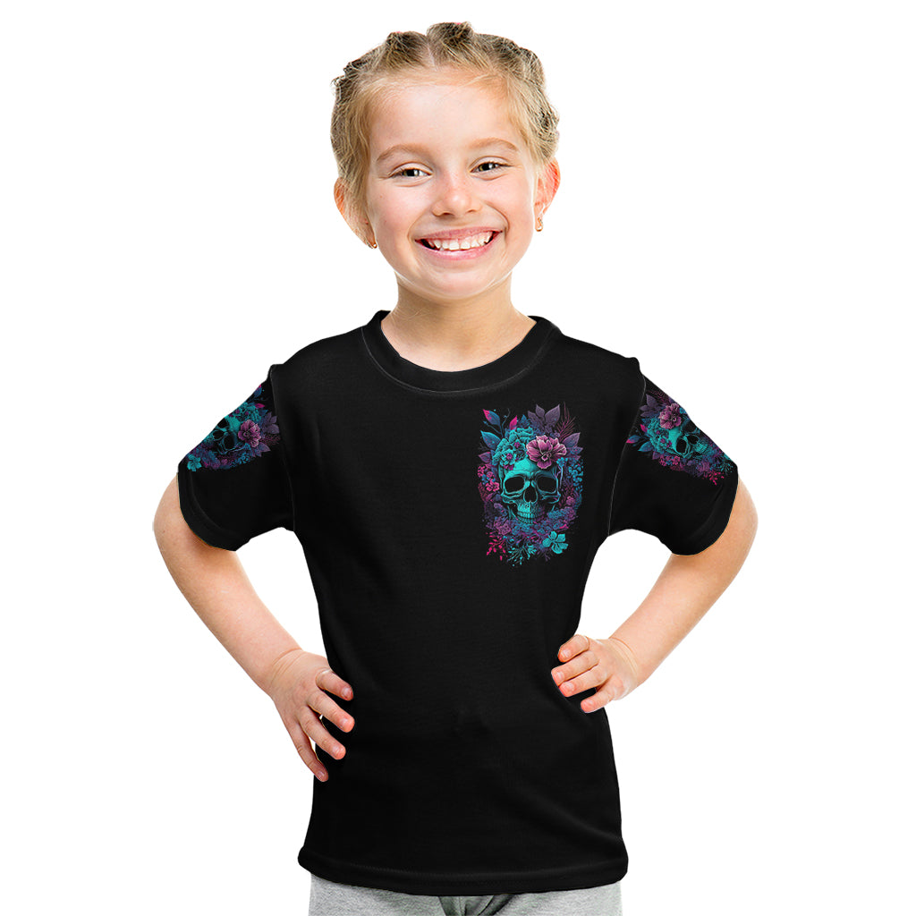 Flower Skull Kid T Shirt Hello Darkness My Old Friend - Wonder Print Shop