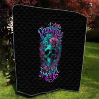 Flower Skull Quilt Hello Darkness My Old Friend - Wonder Print Shop