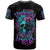 Flower Skull T Shirt Hello Darkness My Old Friend - Wonder Print Shop