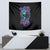 Flower Skull Tapestry Hello Darkness My Old Friend - Wonder Print Shop