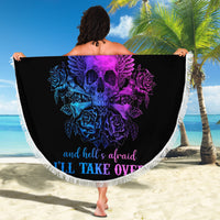 Wings Skull Beach Blanket Heaven Don't Want Me Hell Afraid I Take Over - Wonder Print Shop