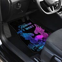 Wings Skull Car Mats Heaven Don't Want Me Hell Afraid I Take Over - Wonder Print Shop