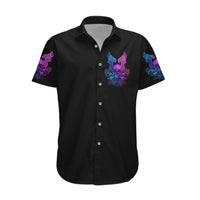 Wings Skull Hawaiian Shirt Heaven Don't Want Me Hell Afraid I Take Over - Wonder Print Shop