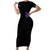 Wings Skull Short Sleeve Bodycon Dress Heaven Don't Want Me Hell Afraid I Take Over - Wonder Print Shop