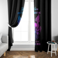 Wings Skull Window Curtain Heaven Don't Want Me Hell Afraid I Take Over - Wonder Print Shop