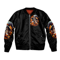 Witch Skull Bomber Jacket Hello Darkness My Old Friend I Come To Drink With You - Wonder Print Shop
