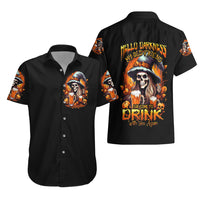 Witch Skull Hawaiian Shirt Hello Darkness My Old Friend I Come To Drink With You - Wonder Print Shop