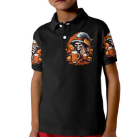 Witch Skull Kid Polo Shirt Hello Darkness My Old Friend I Come To Drink With You - Wonder Print Shop