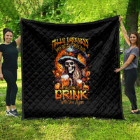 Witch Skull Quilt Hello Darkness My Old Friend I Come To Drink With You - Wonder Print Shop