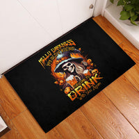 Witch Skull Rubber Doormat Hello Darkness My Old Friend I Come To Drink With You - Wonder Print Shop