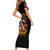 Witch Skull Short Sleeve Bodycon Dress Hello Darkness My Old Friend I Come To Drink With You - Wonder Print Shop