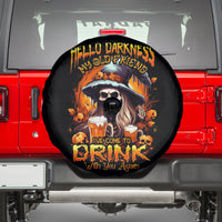 Witch Skull Spare Tire Cover Hello Darkness My Old Friend I Come To Drink With You - Wonder Print Shop