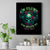 Tropical Skull Canvas Wall Art I'm Blunt Because God Rolled Me That Way - Wonder Print Shop